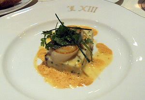 Scallops at Relais Loui in Paris