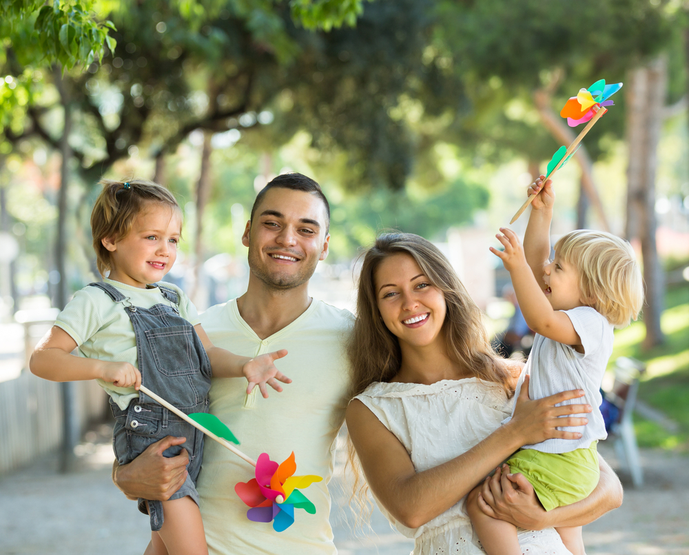 young family