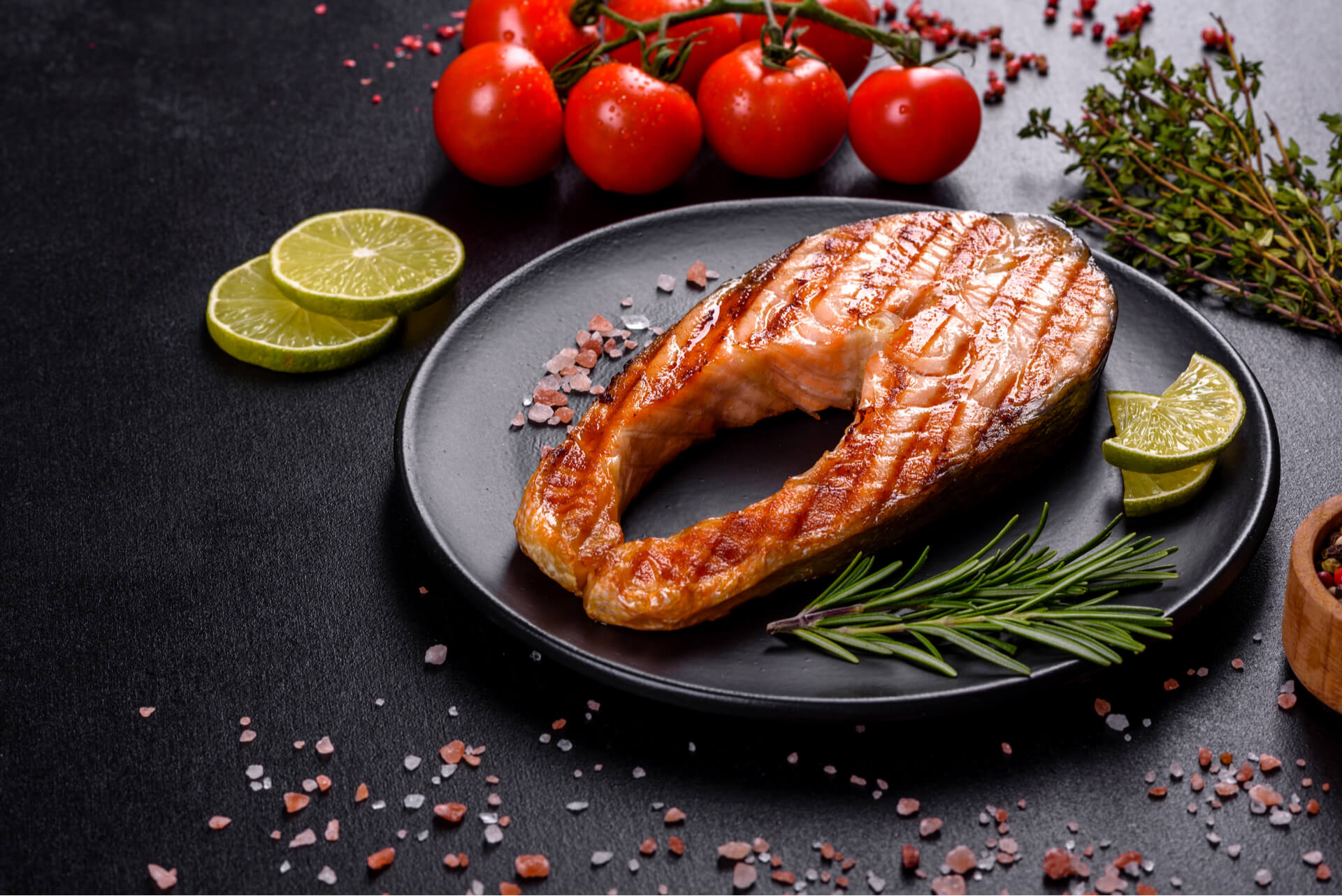 Grilled Salmon At A Downtown Dallas Steakhouse