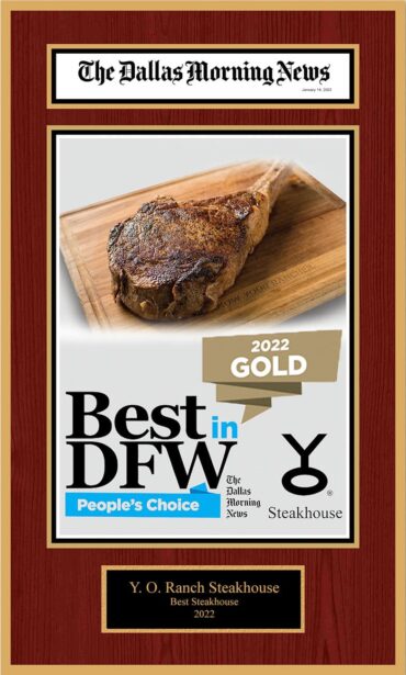 Best Steakhouse, 2022 - Dallas Morning News